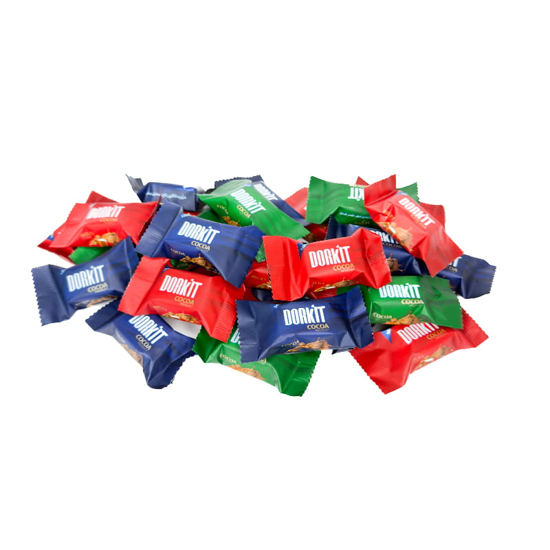 301 (1) شکلات ویفری انگشتی شیری فندق دارک دورکیت 500گ 4ب - تصویر 1