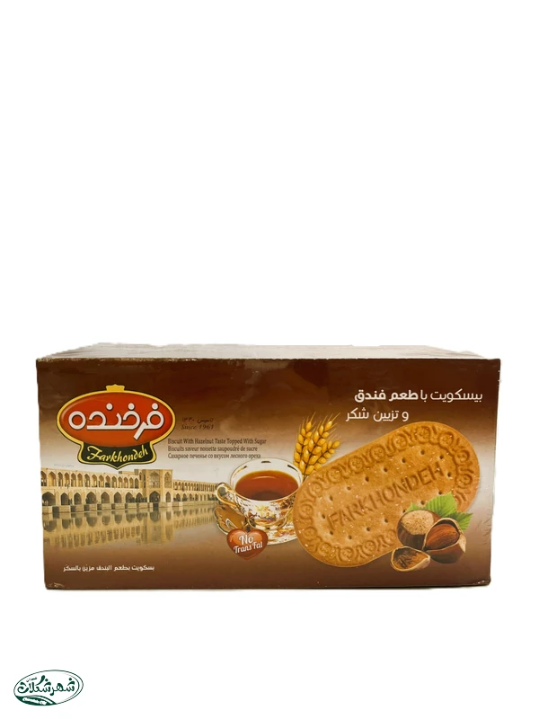 بيسکويت زبان فرخنده فندوق 900گ 6ع