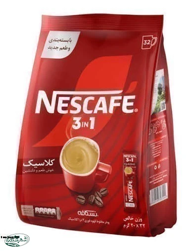 کافي ميکس 3*1 نستله کيسه 32ع 10ب