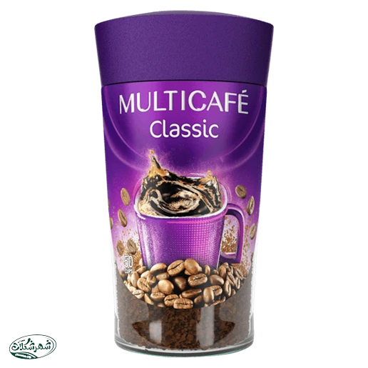 قهوه فوري کلاسيک مولتي کافه شيشه 100گ12ع