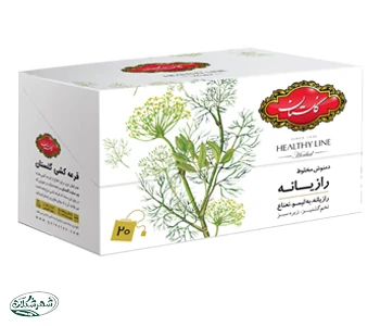 دمنوش رازيانه گلستان تي بگ 20ع 12ب