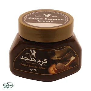کرم کنجد شکلاتي 350گ عقاب 9ع