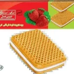 بيسکويت کرمدار شيرين عسل توت فرنگي 120گ40ع