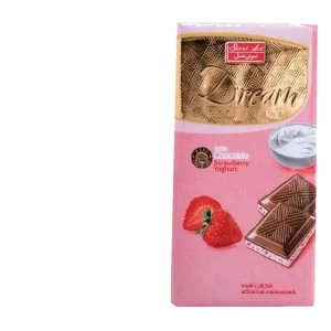 شکلات تابلت شيري مغز دار توت فرنگي100گ36ع