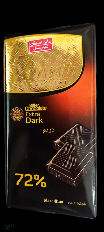 تابلت مغز دار دريم بيتر 72درصد شيرين عسل 100گ 6ع 6ب